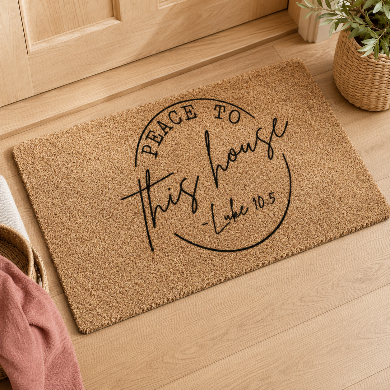 Peace Be To This House Door Mat