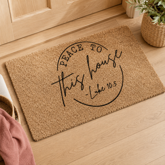 Peace Be To This House Door Mat